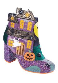 Irregular Choice Ghost House Halloween Heeled Boots