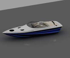 3d Model Sport Boat Speedboat Speed Sport Boats Speed Boats Boat