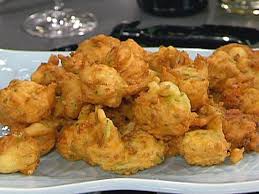 Zucchini And Shrimp Fritters Recipe Shrimp Fritters Food Network Recipes Emeril Lagasse Recipes