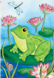 Accent Flag Lotus Frog Decorative Flag At Garden House Flags At Gardenhouseflags Holiday Flag Flag Frog