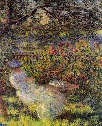 Alice Hoschede Au Jardin C Monet W 680 Claude Monet Paintings Monet Oil Paintings Garden Painting