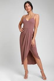Reinette Mauve Purple Midi Dress Purple Midi Dress Dresses Satin Midi Dress