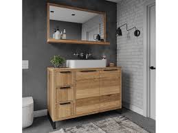 Sie benötigen ein komplett neues badezimmer und wollen keine zeit damit verschwenden, jedes einzelne möbelstück zu bestellen? Woodkings Shop Waschtisch Regal Mit Turen Badmobel