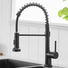 gimili black kitchen faucet with pull