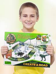 Dino create a road playset with 142 track pieces and 11 additional pieces. Amazon Com Dinosaur Toys 156pcs Create A Dinosaur World Road Race Flexible Track Playset And 2 Pcs Cool Dinosaur Car For 3 4 5 6 Year Up Old Boy Girls Best Gift Toys Games