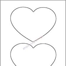 8 5 inch heart printable template extra large heart etsy