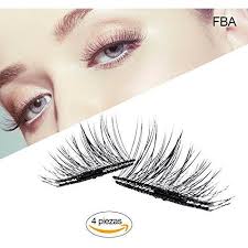 Magnetisch Wimpern Von Wiederverwendbare K Nstliche Wimpern Nat Rlicher Look Ultra D Nne Faser Ohne Kleber Allergie Grau Magnetische Wimpern Wimpern Beauty