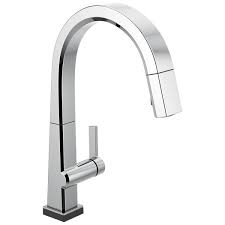 Moen kitchen faucet leaking from handle? Single Handle Pull Down Kitchen Faucet With Touch2o Technology 9193t Dst Delta Faucet