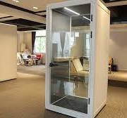 Movable Private Office Pod Acoustic Office Meeting Booth Modern Office  Cabin With Ventilation System