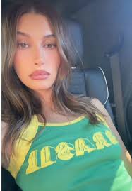 Hailey Baldwin with Braces