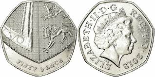 Pentathletes compete in five disciplines: 50 Pence 2011 British Coins Price Guide And Values Coins And United Kingdom