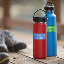 Buy Water Bottle Labels Self Adhesive Custom Printed 36 Labels For Water Bottles Baby Bottles Sports Bottles Dishwasher Safe Choose Color And Text Ships Out Within One Business Day