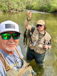 Nothing better than sunshine and tight lines! Some of our best memories are  being made in these North Ga mountain streams.