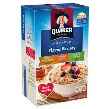 Start your food diary today! Buy Quaker Instant Oatmeal Variety American Food Shop