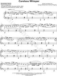 The number (sku) in the catalogue is pop and code 418060.the gtrso george michael sheet music minimum. Sheet Music Boss Careless Whisper Sheet Music Piano Solo In D Minor Download Print Sku Mn0176830