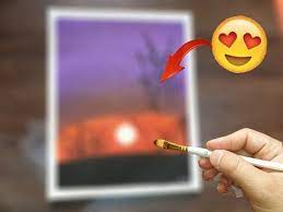 رسم غروب الشمس بالوان الاكريليك sunset acrylic painting youtube holiday decor christmas ornaments novelty christmas