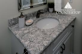 One bathroom tiles idea for a small bathroom is installing bathroom tiles with bright colors. Bathroom Vanity Countertops Progressive Countertop