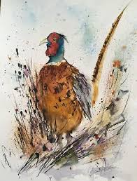 Pheasant Original Watercolour A4 Painting By Diane Antone Ebay Lovers Art Original Watercolors Nature Art