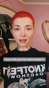 She went from Annie Lennox to.. not Annie Lennox 😂, She is me, of course ,  #christenareckless #wig #glowup #altmodel #tattoos #wlw #tattoomodel  #dommymommy #wow #transitions #transformation