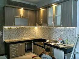 Dapur kecil dengan dua meja. Jual Meja Dapur Minimalis Kitchen Set Apartemen Cluster Hotel Vila M5 Kota Bekasi Mandiri Jaya Online Tokopedia
