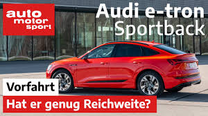 Zehn hochleistungslautsprecher inklusive centerspeaker und subwoofer sorgen für ein beeindruckendes musikerlebnis. Audi E Tron Sportback 2020 Hat Er Genug Reichweite Fahrbericht I Auto Motor Und Sport Channel Youtube