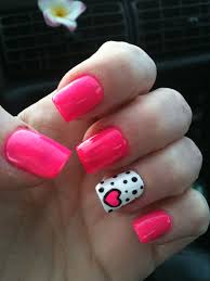 Sporting long nails is a hot look in its own right, but to add this hipster designs to them makes them truly remarkable. Hot Pink Nails Hot Pink Nails Nails Pink Nail Designs