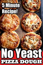 Easy No Yeast Pizza Dough Recipe Happy Hooligans Recipe In 2020 No Yeast Pizza Dough Pizza Recipes Dough Pizza Dough