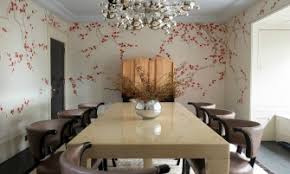 Flowers can be painted on a feature wall in different colors and add much femininity to a room. Dining Room Boca Do Lobo Inspiration And Ideas