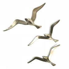 Maybe you would like to learn more about one of these? Three Midcentury Brass Bird Wall Decor Sculptures Seagull 1950s Austria Bird Wall Decor Mid Century Wall Sculpture Art