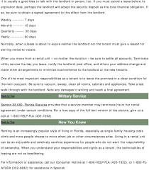 Has given you a notice to vacate that expires on the last day of the fixed . Florida S Landlord Tenant Law Information Pdf Free Download