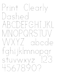 Free Handwriting Fonts For Teachers Print Clearly Dashed Free Fonts Handwriting Kindergarten Writing Writing Center