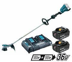 Perfect for flats boats and other shallow water fishing boats where weight is a premium. Makita Dur364lpt2 36v Cordless Brushless Li Ion Line Trimmer 2 X 5 0ah 18v 5055995538774 Ebay