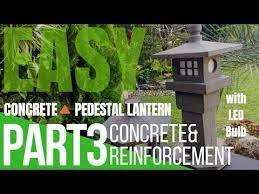 Diy Making A Simple Concrete Japanese Lantern With Led Light Video Series 1 Part 3 Youtube Japanese Lantern Japanese Garden Japanese Stone Lanterns