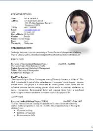 Resume Example Images Mba Fresher Resume Format Doc