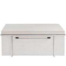 Ivory coffee table with drawers. Storage Coffee Table Made Of Ash And Stainless Steel In Ivory Off White Finish 827801