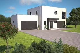 Individuell Geplant Kompaktes Bauhaus Mit Garage Und Dachterrasse Www Jk Traumhaus De Aussenansicht Gartenseit Haus Style At Home Moderne Architektur