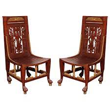 Pair Of Egyptian Revival Chairs Egyptian Furniture Egyptian Home Decor Chair