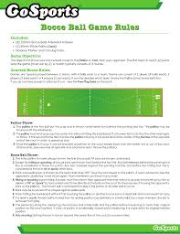 Bocce ball can be played by two, four, or eight players on two teams (one, two, or four players per team). Gofloats Bocce 100 01 Instructions Manualzz