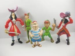 Disney Lot Of 5 Peter Pan Small Action Figurine Toys Captain Hook Smee Ebay Collectibles Christmas Ornaments