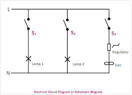 Circuit diagrams, aka schematics, are line drawings that show how a circuit's components are connected together. Electrical Wiring Diagram And Electrical Circuit Diagram Difference Etechnog