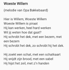 Lied Woeste Willem Piraten Thema Piraten Thema