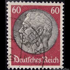 Président fédéral de l'allemagne — président fédéral (allemagne) pour les articles homonymes president federal — président fédéral cette page d'homonymie répertorie les différents sujets et. Allemagne Reich 00459 President Paul Von Hindenburg 60pf De 1933