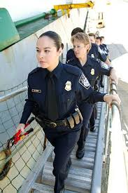 U S Customs And Border Protection Officers File Cbp Female Officers Going Aboard A Ship Police Women Female Police Officers Police Uniforms