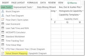 Value Stream Mapping Template Value Stream Map In Excel