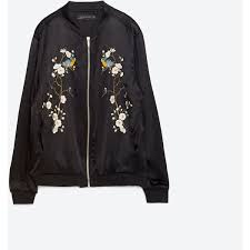 Zara Floral Embroidered Bomber Jacket Zara Bomber Jacket Embroidered Bomber Jacket Bomber Jacket