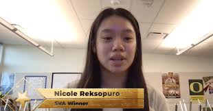 Wow!! Big congratulations to freshman Nicole Reksopuro from Adrienne C.  Nelson High School, who received a 2024 Student Voice Award from the  Journalistic Learning Initiative, which recognizes top scholastic  journalism. Nicole's award-winning