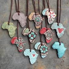 Handmade Ceramic Africa Necklaces By Compelled Designs Missions And Adoption Jewelry Fundraisers Diy Clay Crafts Ceramic Bead Jewelry Handmade Ceramics
