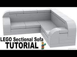 Lego Sectional Sofa How To Tutorial Youtube Lego Furniture Lego House Sectional Sofa