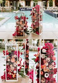 This Retro Glam Bougainvillea Estate Wedding Was Inspired By Frank Sinatra And Desert Blooms Junebug Weddings Wedding Decorations Wedding Trends Wedding Flowers