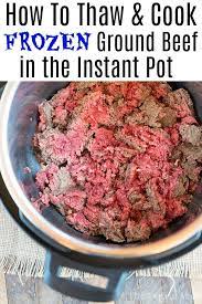 After that, all you need is some shredded cheese, shredded lettuce, and juicy diced tomatoes! Instant Pot Frozen Ground Beef Can Be Thawed And Cooked In No Time At All If You R Beef Recipe Instant Pot Instant Pot Dinner Recipes Easy Instant Pot Recipes
